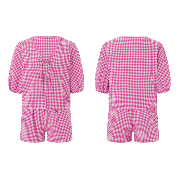Dame rutete fritids-set Skjora