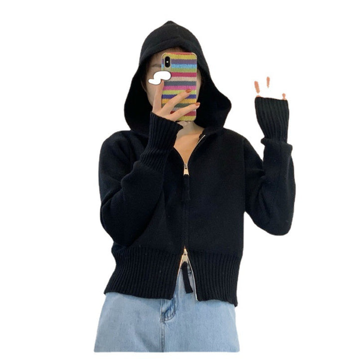 Dame hoodie med moderne glidelås og tilpasset passform Skjora