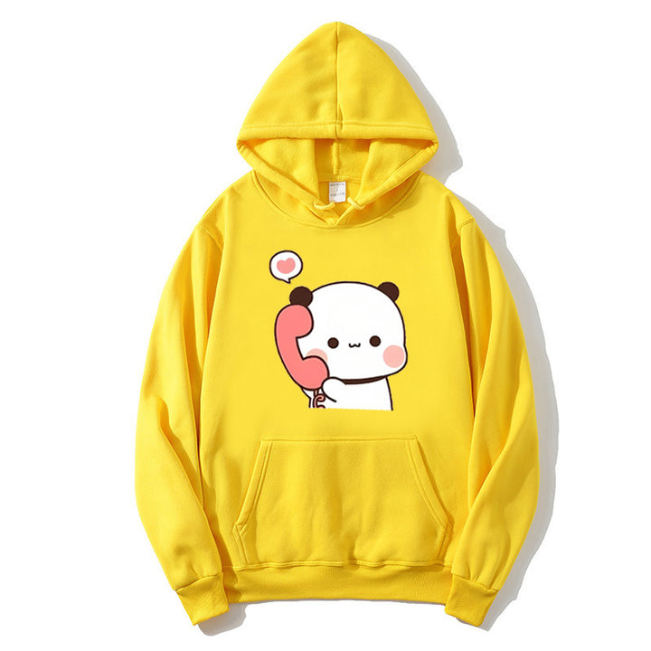 Damen Kapuzenpullover mit verspieltem Pandadesign Skjora