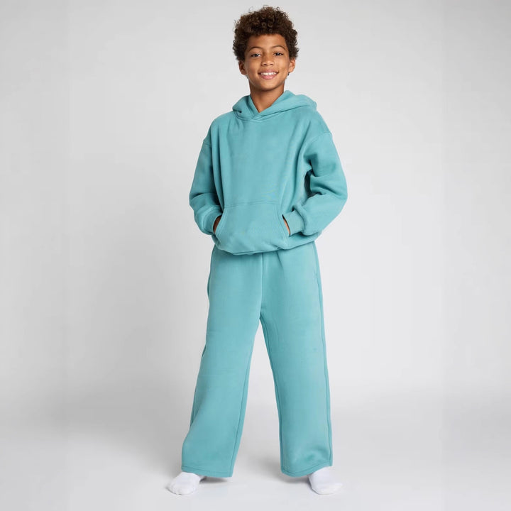 Kvinner Avslappet Fleece Loungewear Sett Skjora