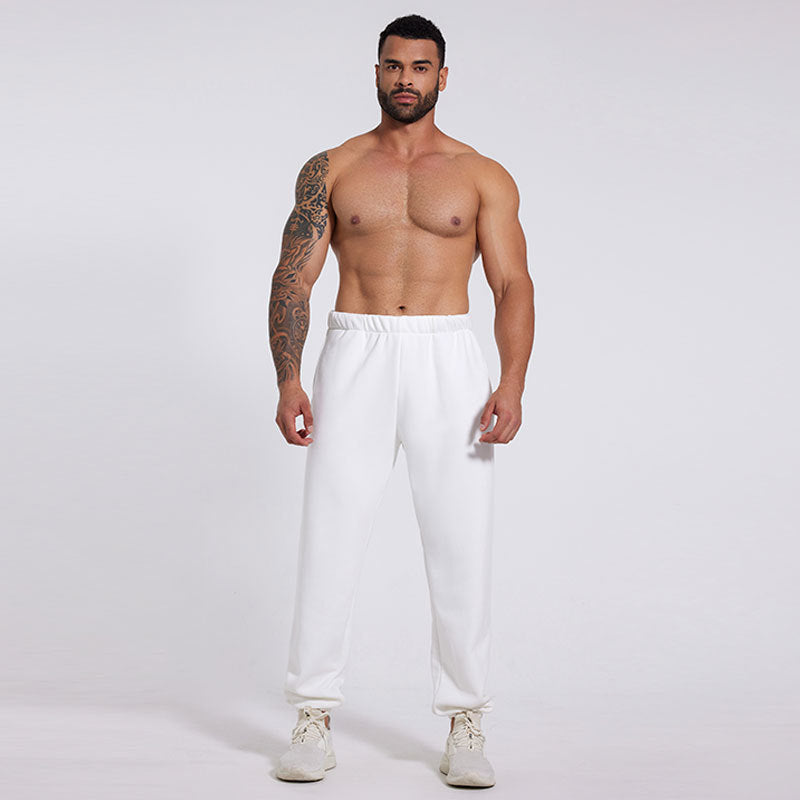 Men's sporty casual pants with elastic waist and practical side pockets Skjora