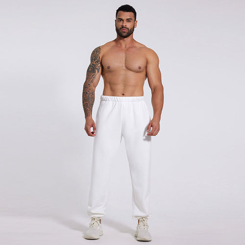 Men's sporty casual pants with elastic waist and practical side pockets Skjora