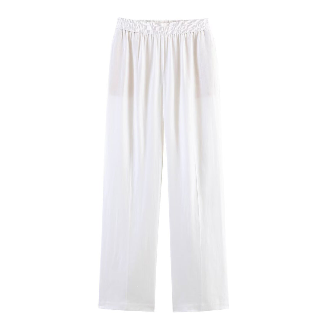 Damer elegant løs Culotte med elastisk linning Skjora