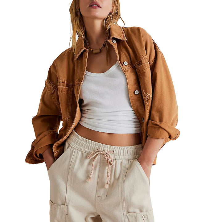 Damer casual oversized denim-jakke Skjora