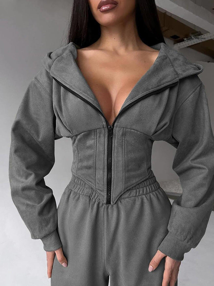 Dame sporty overall med moterichtige detaljer Skjora