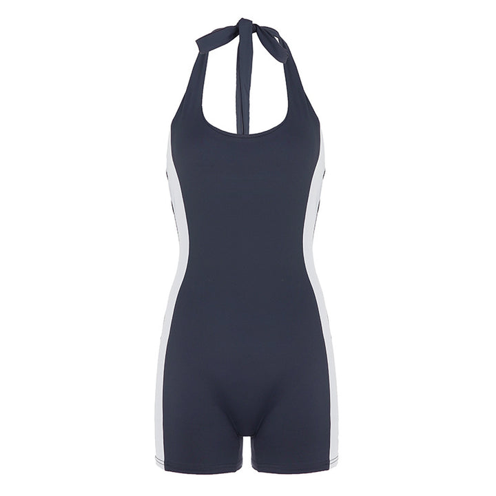 Women's Sporty Swimsuit with Elegant Halter Design Skjora