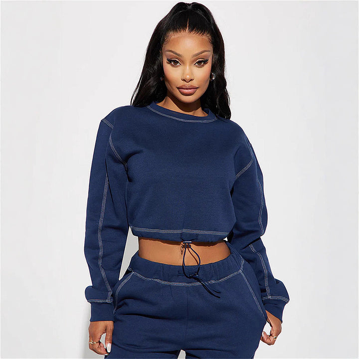 Women's Cropped Zip-Up Sweatshirt Skjora