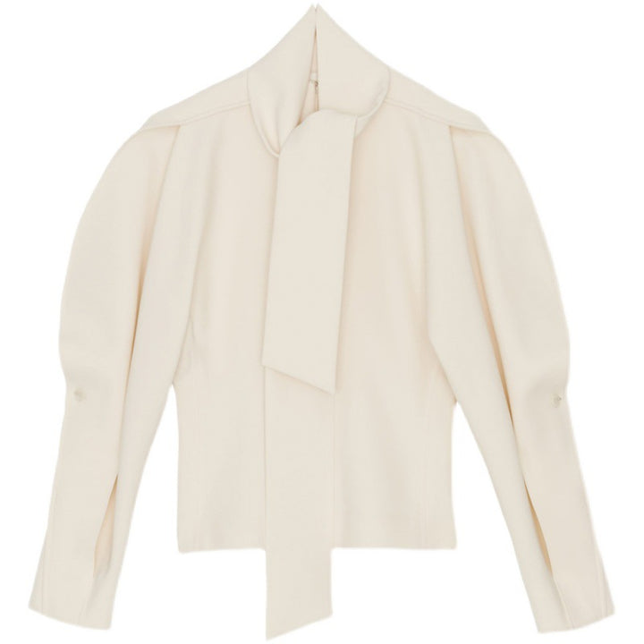 Dame elegant Oversize-jakke med høy krage og moderne detaljer Skjora