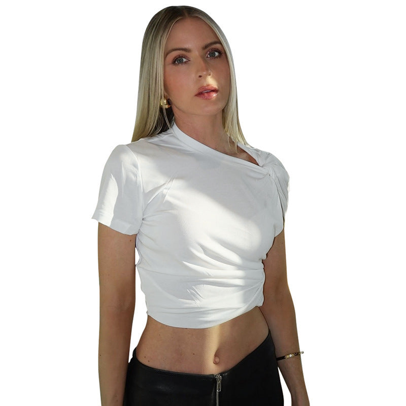 Damer Kortermet Cropped Top Skjora