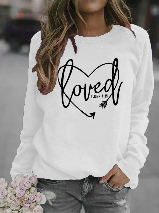 Kvinnes sweatshirts med inspirerende tekst og trendy design Skjora