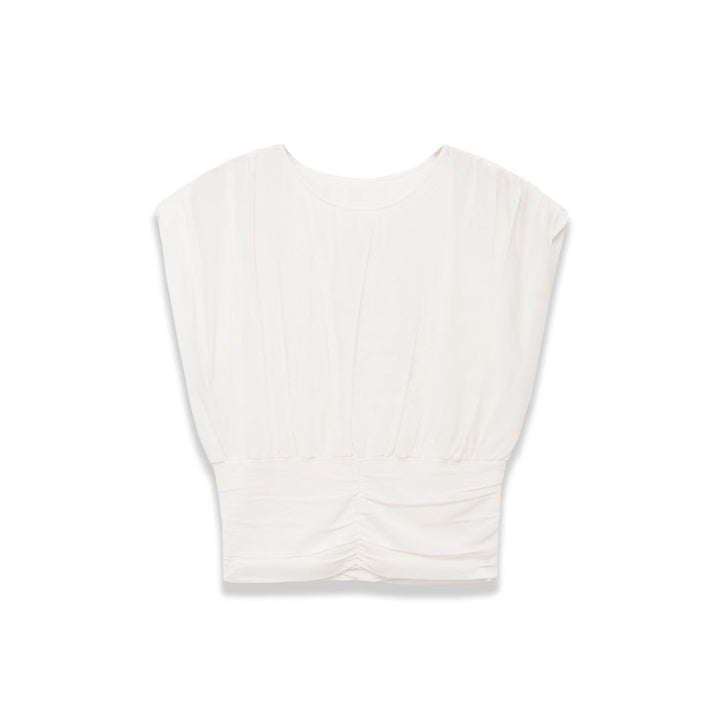 Dame moteriktig oversized topp med raffinert belte Skjora