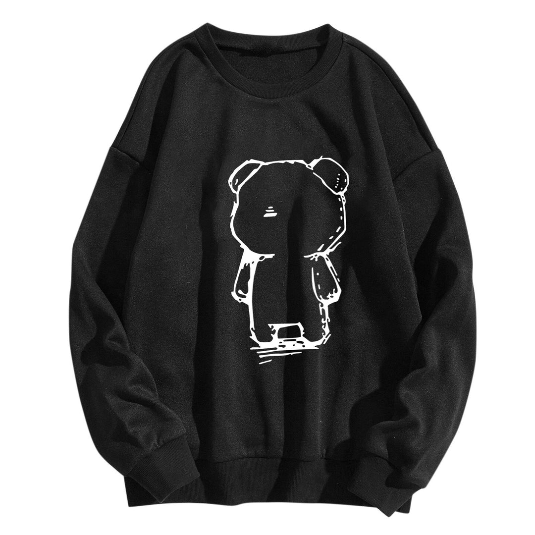 Damegen Sweatshirt med kreativt bjørnemotiv Skjora