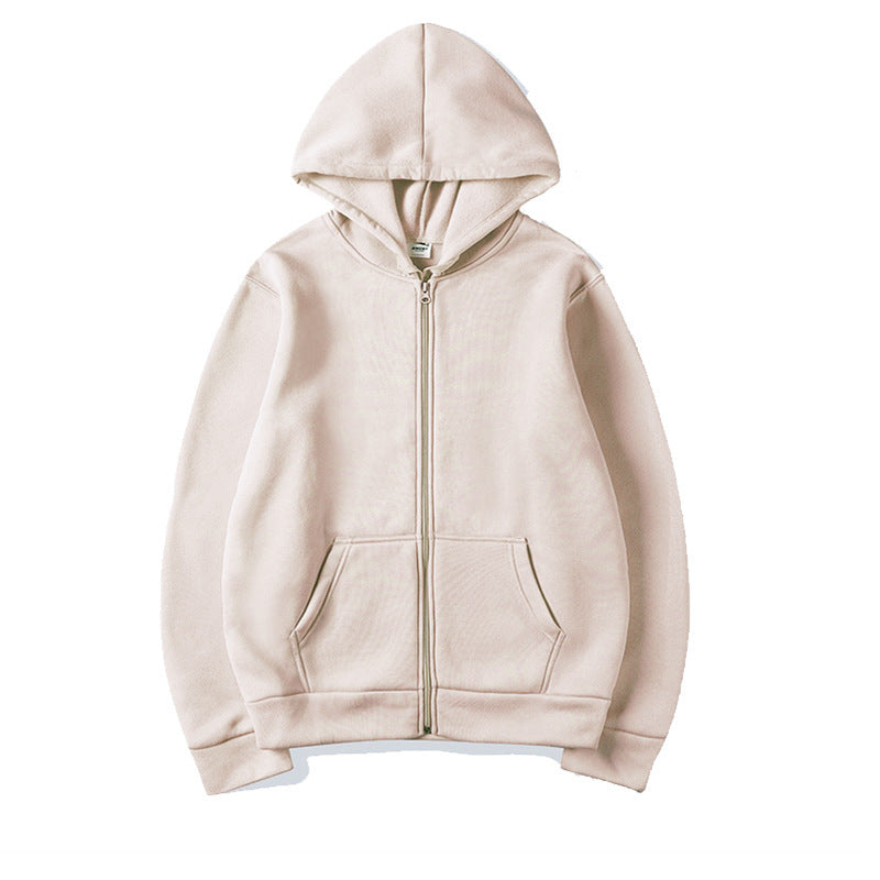 Dame hoodie sweatshirt med full glidelås og sidelommer Skjora