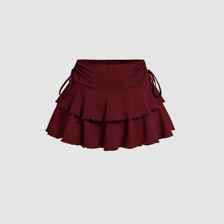 Dame Sporty Skirt med Rüsch og justerbar midje Skjora