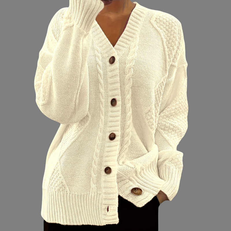 Kvinnes cardigan i avslappet oversized stil Skjora