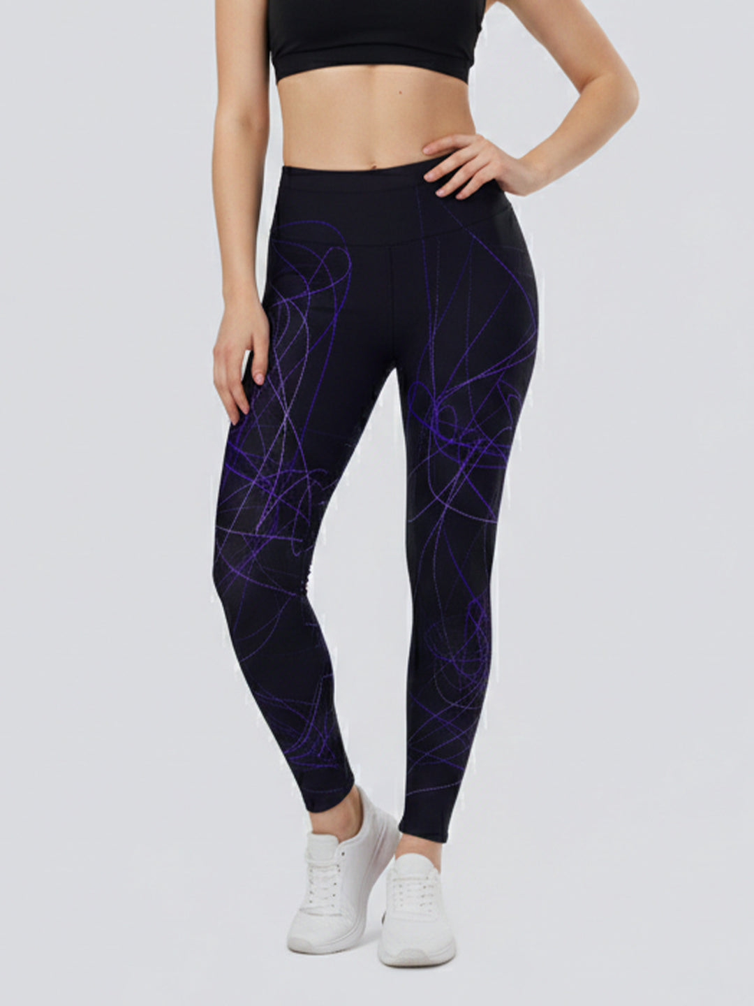 Damen Sportlegging mit stilvollem grafischen Design Skjora