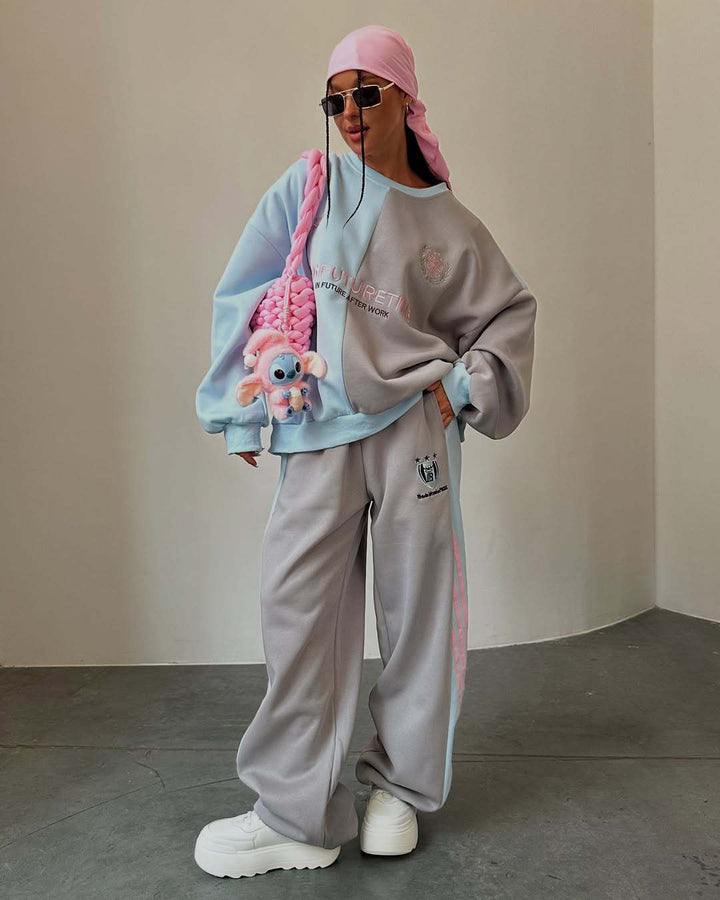 Kvinnens komfortable oversized fritidsdress med avslappet snitt og moderne detaljer Skjora