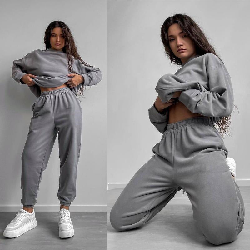 Kvinnenes komfortable joggedress med elastisk midjebånd og komfortabel passform Skjora