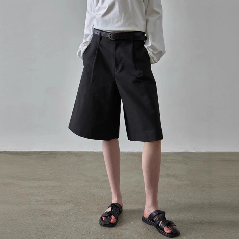 Dame elegante og komfortable vide stoff-shorts Skjora