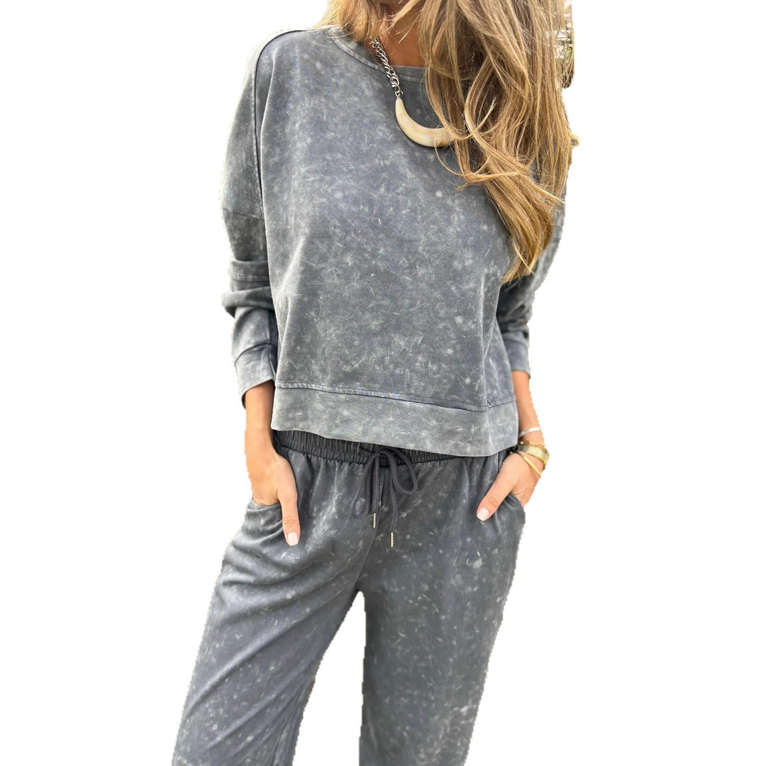 Dame casual sweatshirt og joggebukse sett Skjora