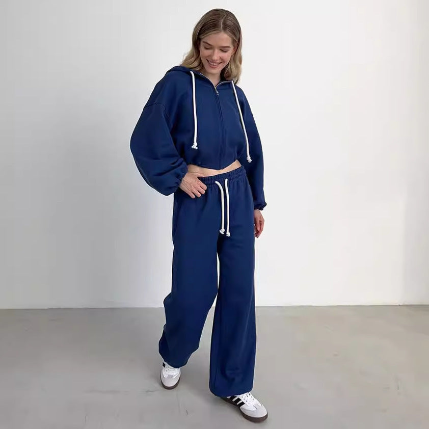 Dame casual hettegenser og vide bukser Skjora