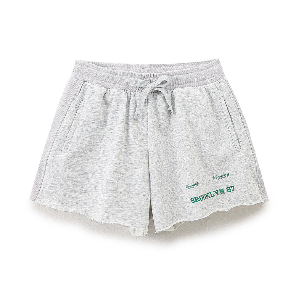 Dame avslappede fritidsshorts med elastisk linning og praktiske lommer Skjora