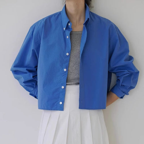 Dame kortermet skjortejakke med oversized snitt Skjora