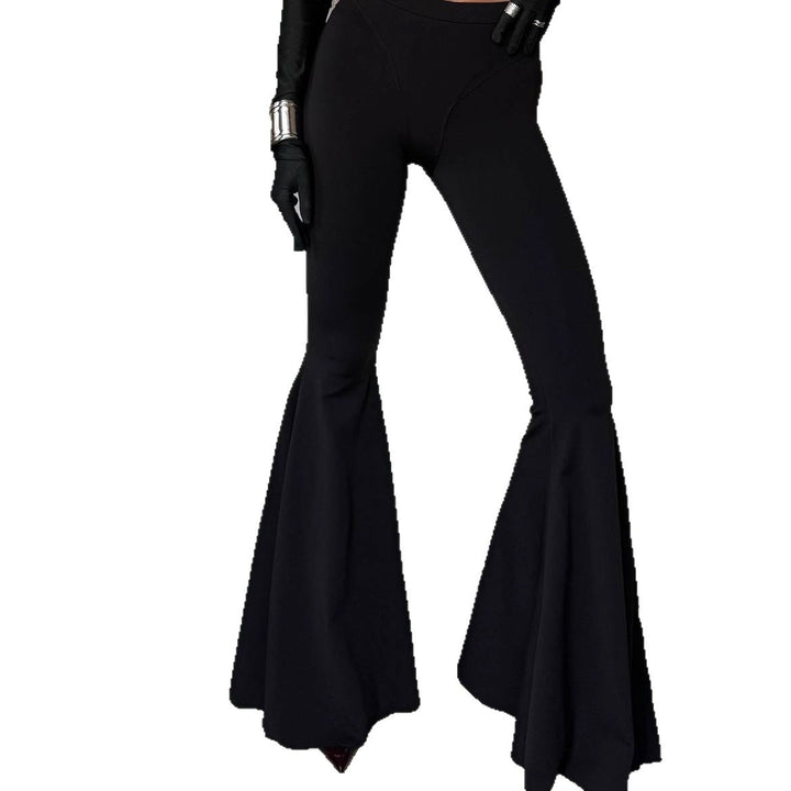 Kvinne Flared Bukser og Oversized Blazer Sett Skjora