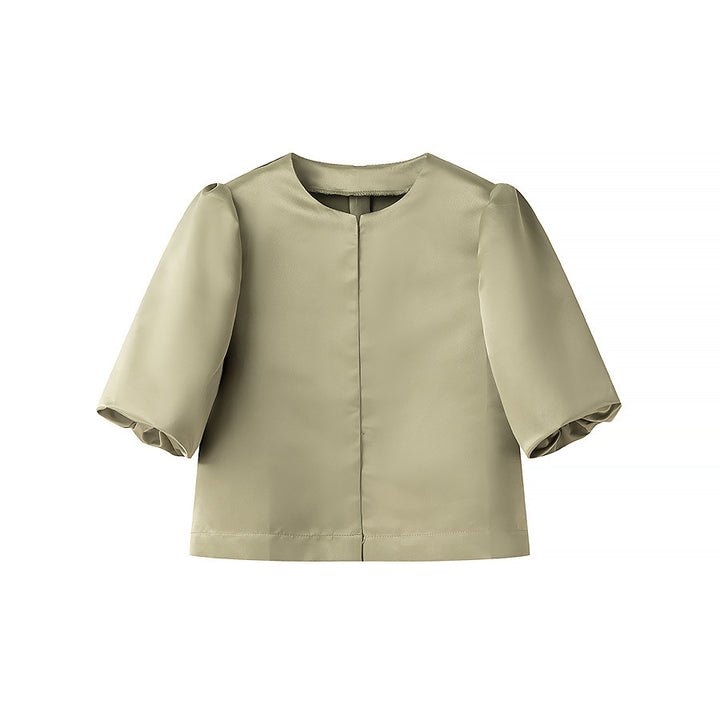 Damer elegant jakke med pufferm og kort snitt Skjora