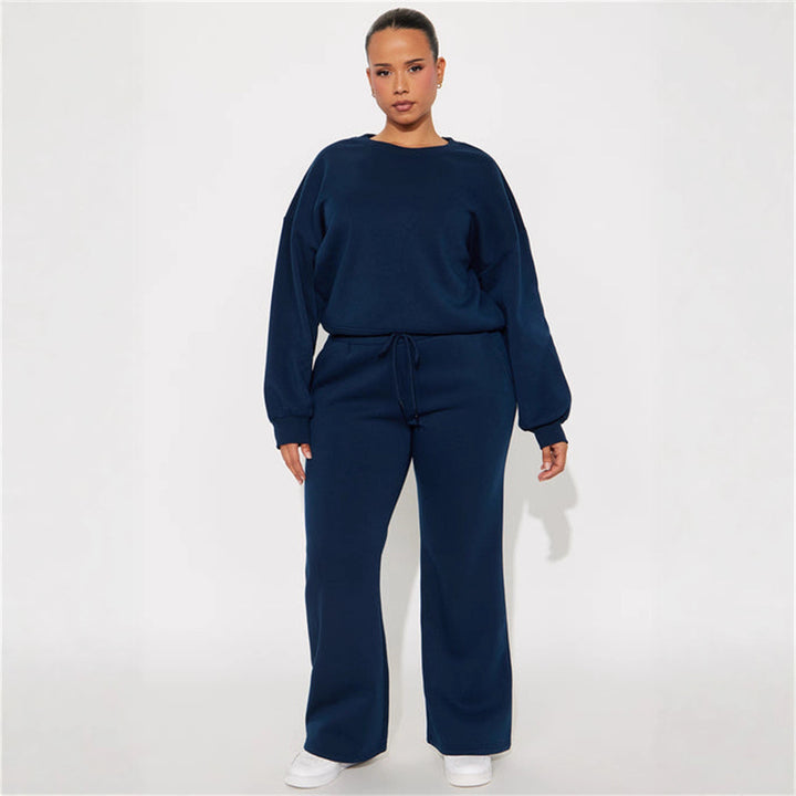 Kvinne cropped hettegenser med senket skuldre og bred kant Skjora