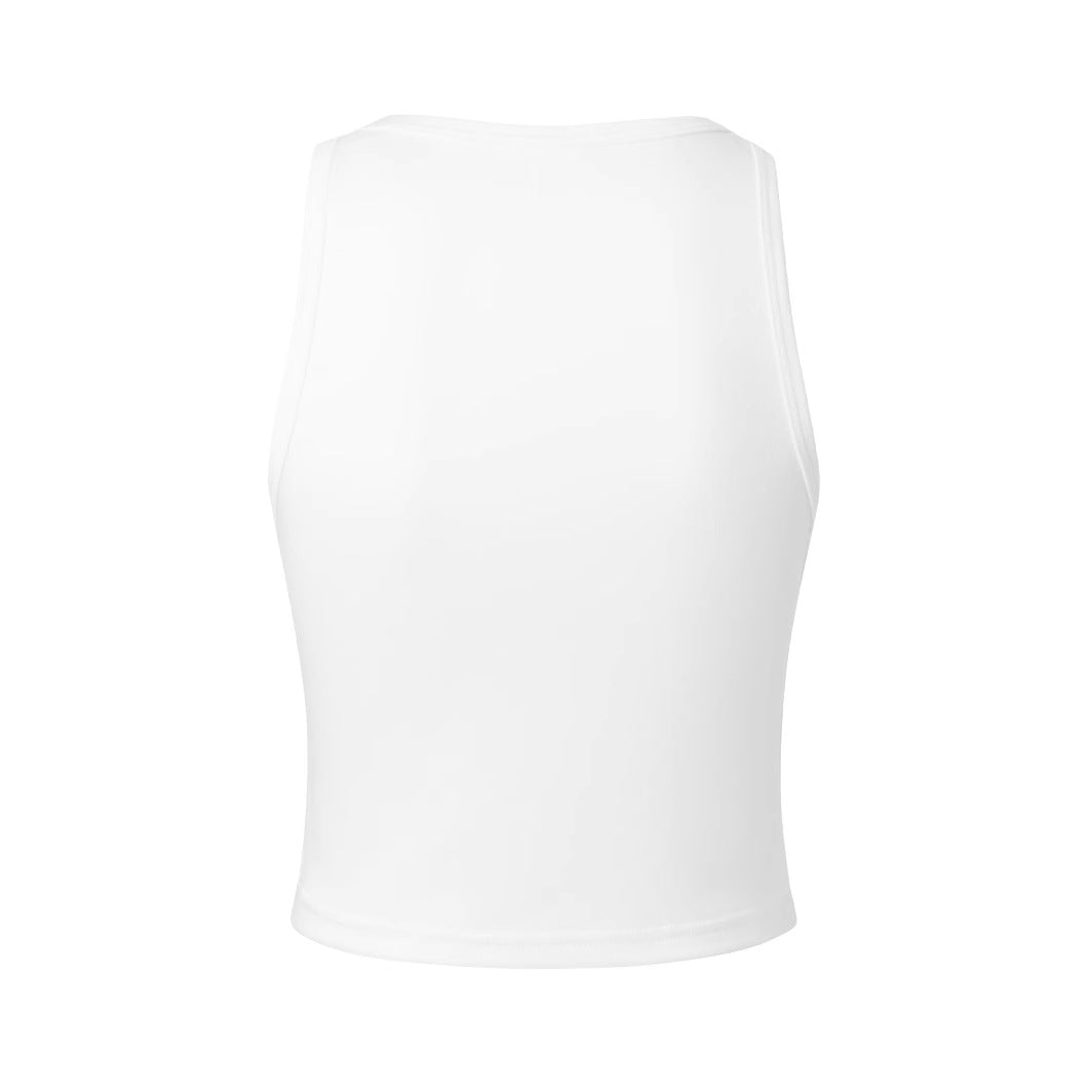 Dame Crop-Top med originalt cowboymotiv og kul tekst Skjora