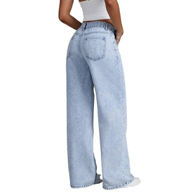 Dame bredde jeans i vintage stil Skjora