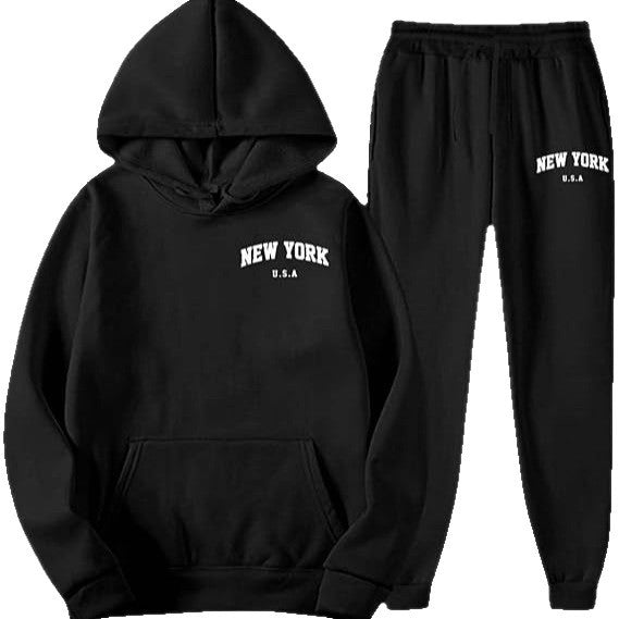 Women's Hooded Sweat Suit with high-quality material and modern lettering Skjora