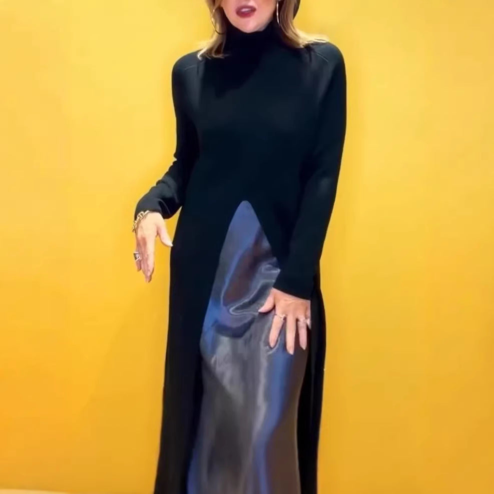 Kvinnens elegante maxi-kjole med raffinert sideslitt Skjora