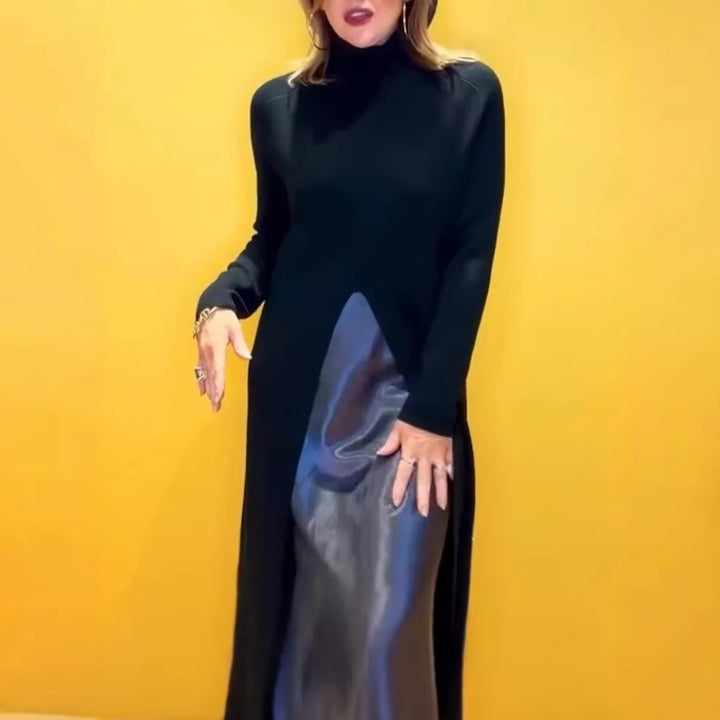 Kvinnens elegante maxi-kjole med raffinert sideslitt Skjora