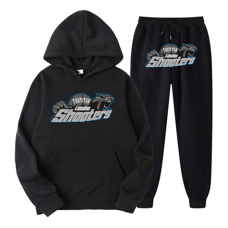 Dame herre hoodie og jogger-sett med urbant sportdesign Skjora