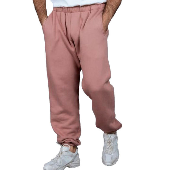 Men's sporty casual pants with elastic waist and practical side pockets Skjora