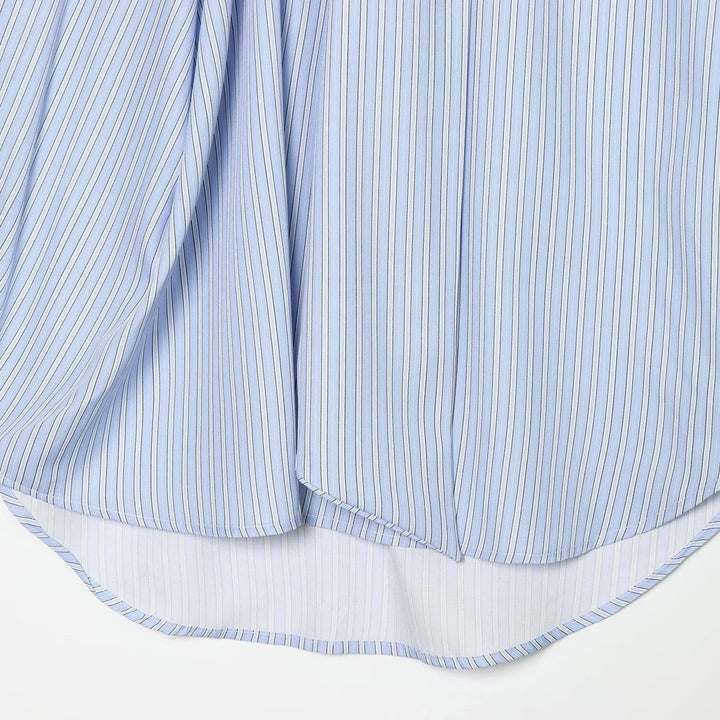 Damebluse med moderne snitt og unikt knytekrål Skjora