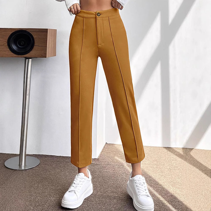 Dame elegant chinos bukser med figurtilpasset passform Skjora