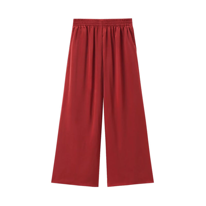 Damevidde Culotte med elastisk belte og flytende stoff Skjora