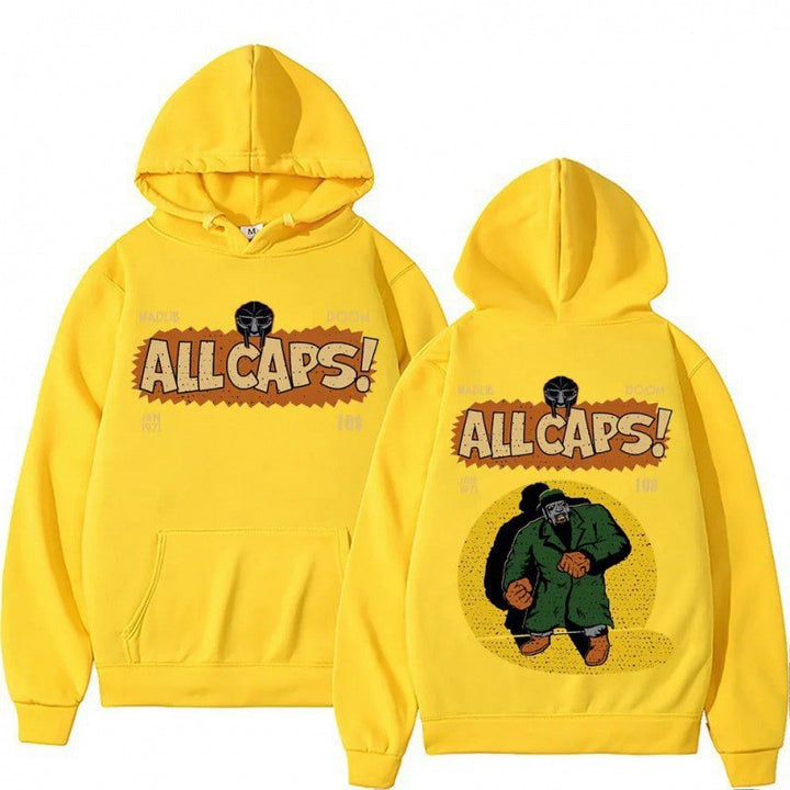 Dame hoodie med kreativt komikktrykk Skjora