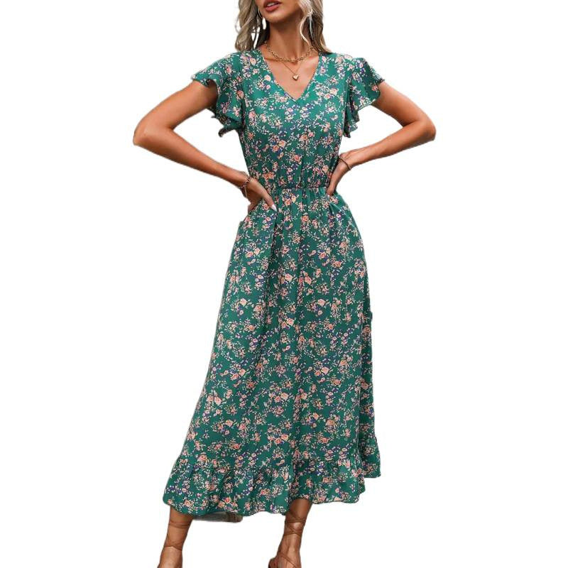 Dame Midi-kjole med blomsterdesign Skjora