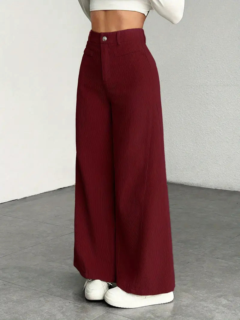 Women's Loose Corduroy Trousers Skjora