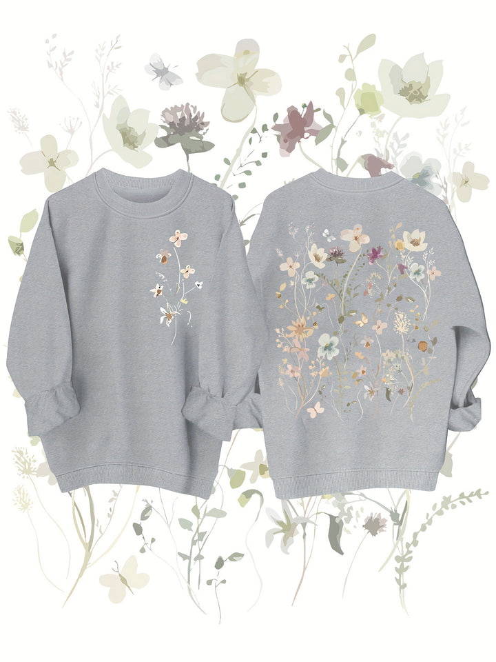 Kvinnegenser med blomsterdesign og myk innerfôr Skjora