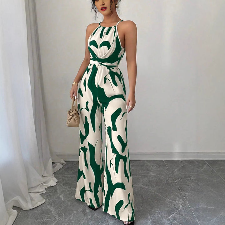 Women's Overall with Wide Legs and Modern Pattern Skjora