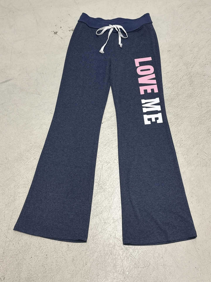 Dame Flared Joggebukse med kontrastfarget belte og moderne trykk Skjora