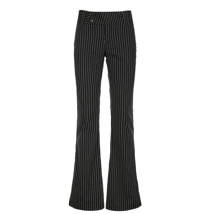 Dame elegante bukser med vertikale striper Skjora