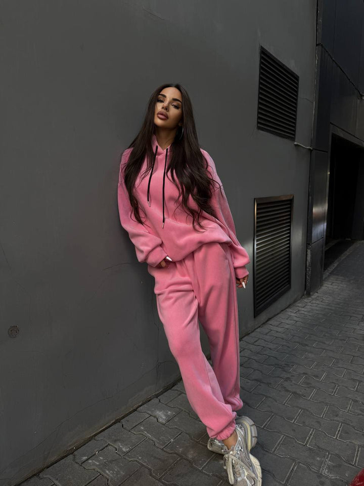 Kvinnenes komfortable oversized fritidssett Skjora