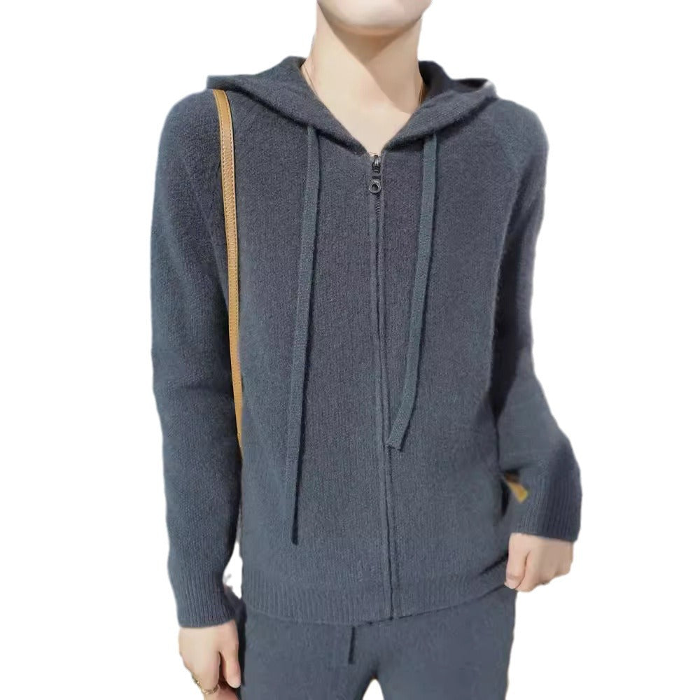 Kvinne Cozy Hoodie Jakke med Mykt Materiale og Glidelås Skjora