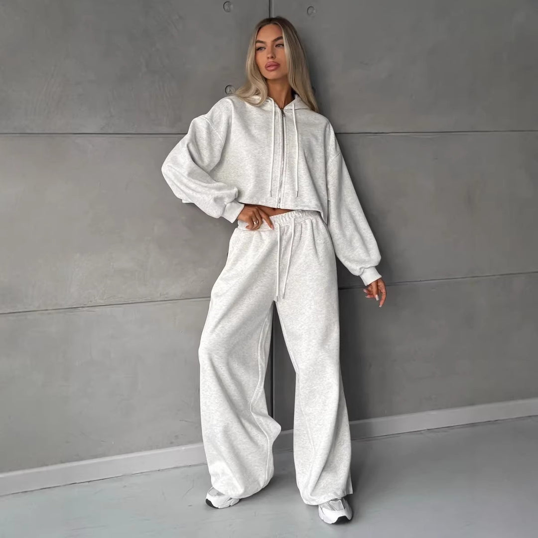 Dame hoodie treningsdrakt i urban stil med ledig passform Skjora